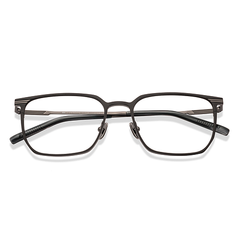 OWNDAYS Black Full Rim Square left side