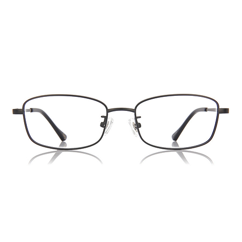 OWNDAYS | ESSENTIAL Black Full Rim Rectangle left side