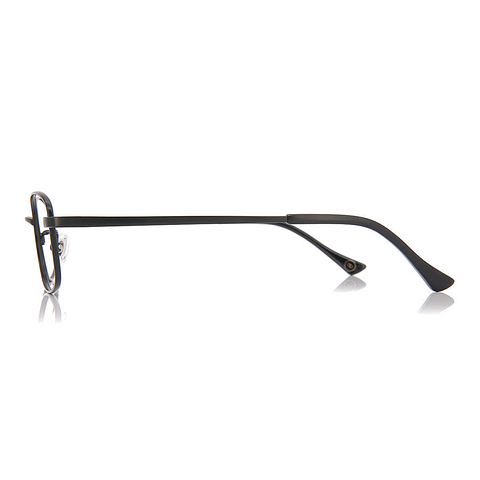 OWNDAYS | ESSENTIAL Black Full Rim Rectangle left side
