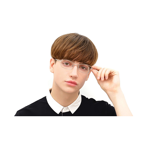 OWNDAYS | ESSENTIAL Black Full Rim Rectangle left side