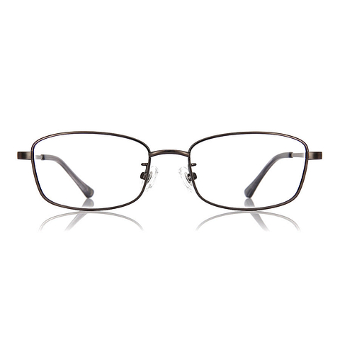 OWNDAYS | ESSENTIAL Mid Gunmetal Full Rim Rectangle left side