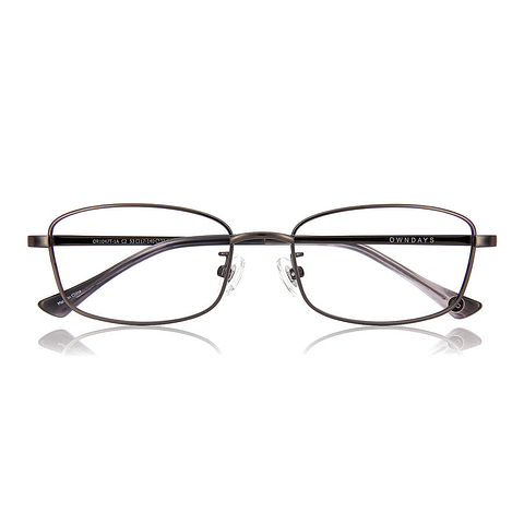 OWNDAYS | ESSENTIAL Mid Gunmetal Full Rim Rectangle right side