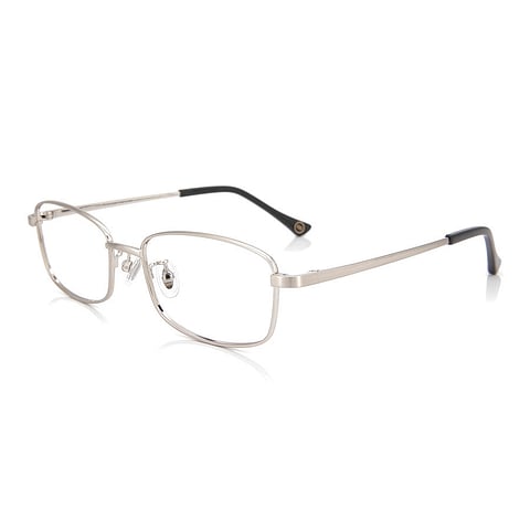 OWNDAYS | ESSENTIAL Silver Full Rim Rectangle right side