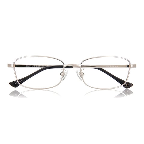 OWNDAYS | ESSENTIAL Silver Full Rim Rectangle right side