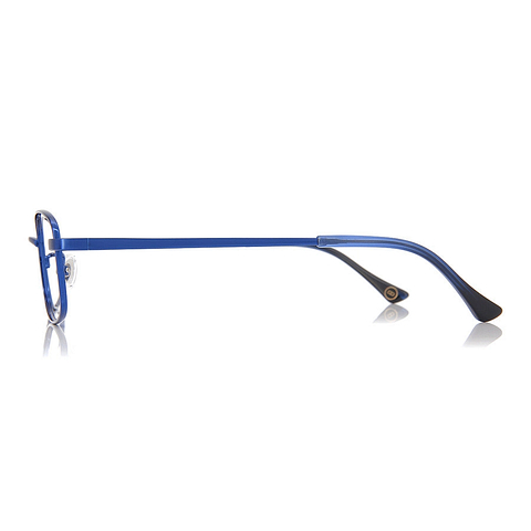 OWNDAYS | ESSENTIAL Navy Blue Full Rim Rectangle left side