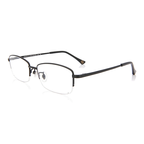 OWNDAYS | ESSENTIAL Black Full Rim Rectangle right side