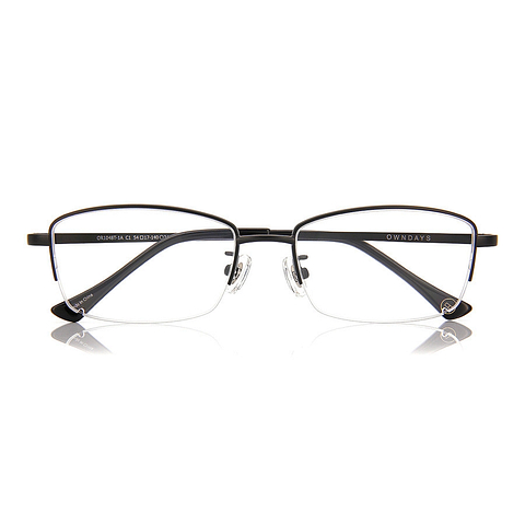 OWNDAYS | ESSENTIAL Black Full Rim Rectangle right side
