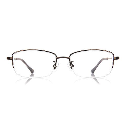 OWNDAYS | ESSENTIAL Mid Gunmetal Full Rim Rectangle left side