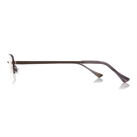 OWNDAYS | ESSENTIAL Mid Gunmetal Full Rim Rectangle left side