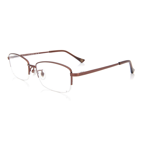OWNDAYS | ESSENTIAL Light Brown Full Rim Rectangle right side