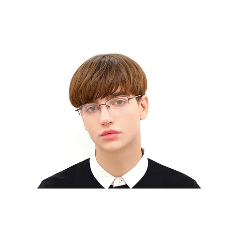 OWNDAYS | ESSENTIAL Light Brown Full Rim Rectangle left side