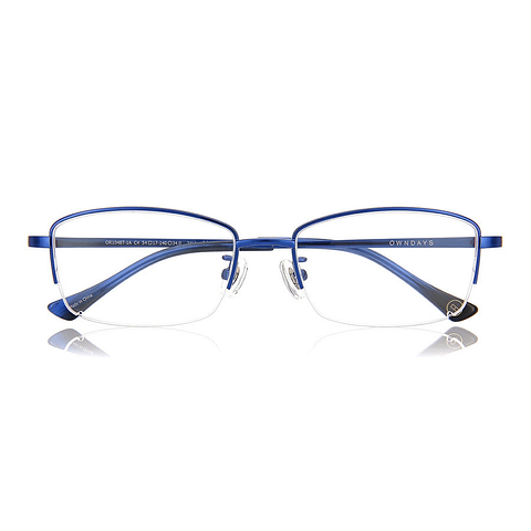 OWNDAYS | ESSENTIAL Navy Blue Full Rim Rectangle right side