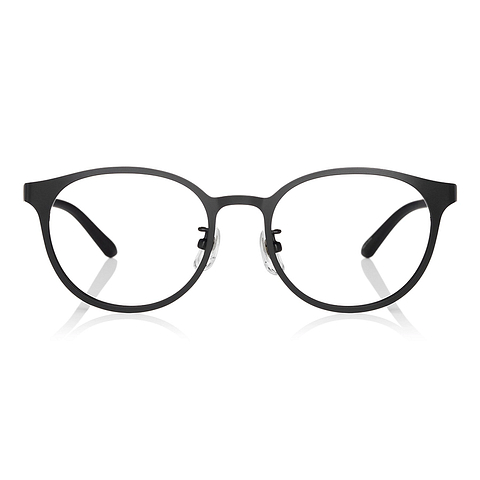 OWNDAYS | ESSENTIAL Black Full Rim Boston left side