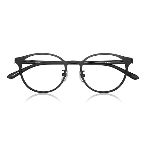 OWNDAYS | ESSENTIAL Black Full Rim Boston right side