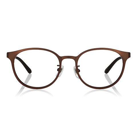 OWNDAYS | ESSENTIAL Light Brown Full Rim Boston left side