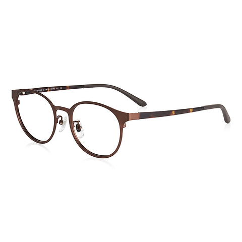 OWNDAYS | ESSENTIAL Light Brown Full Rim Boston right side