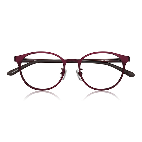 OWNDAYS | ESSENTIAL Light Brown Full Rim Boston right side