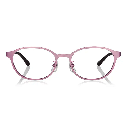 OWNDAYS | ESSENTIAL Matte Pink Full Rim Oval left side