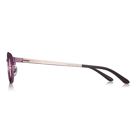 OWNDAYS | ESSENTIAL Matte Pink Full Rim Oval left side