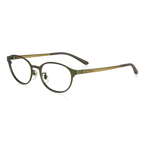 OWNDAYS | ESSENTIAL Matte Khaki Full Rim Oval right side