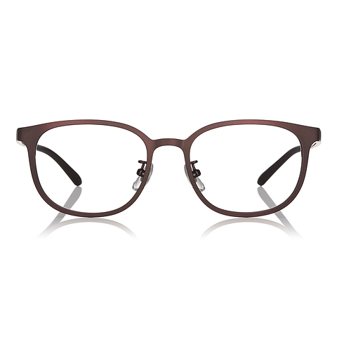 OWNDAYS | ESSENTIAL Light Brown Full Rim Wellington left side