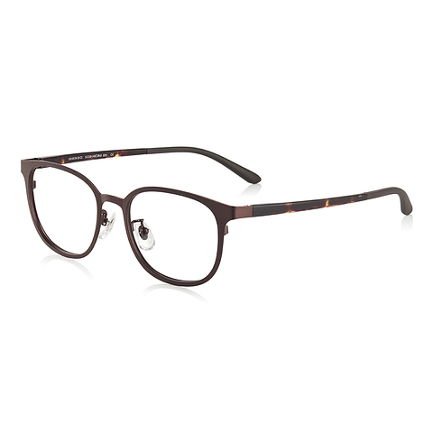 OWNDAYS | ESSENTIAL Light Brown Full Rim Wellington right side