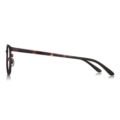 OWNDAYS | ESSENTIAL Light Brown Full Rim Wellington left side