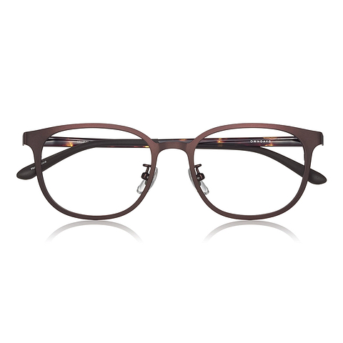 OWNDAYS | ESSENTIAL Light Brown Full Rim Wellington right side
