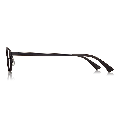 OWNDAYS | ESSENTIAL Black Full Rim Rectangle left side