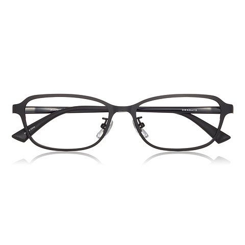 OWNDAYS | ESSENTIAL Black Full Rim Rectangle right side