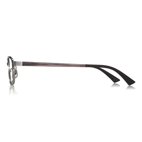 OWNDAYS | ESSENTIAL Silver Full Rim Rectangle left side