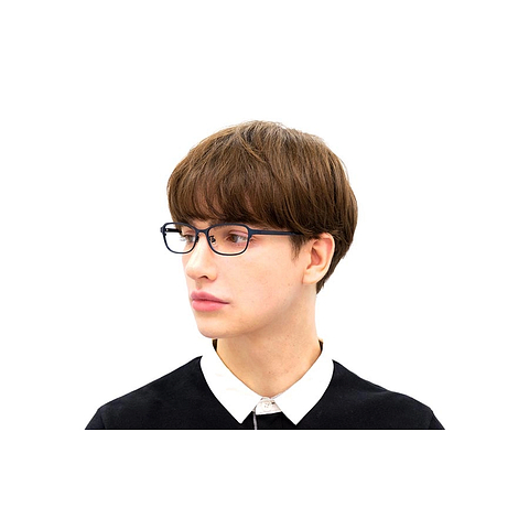 OWNDAYS | ESSENTIAL Silver Full Rim Rectangle right side