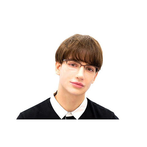 OWNDAYS | ESSENTIAL Black Full Rim Rectangle left side