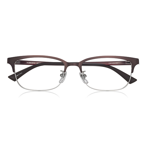 OWNDAYS | ESSENTIAL Light Brown Full Rim Rectangle right side