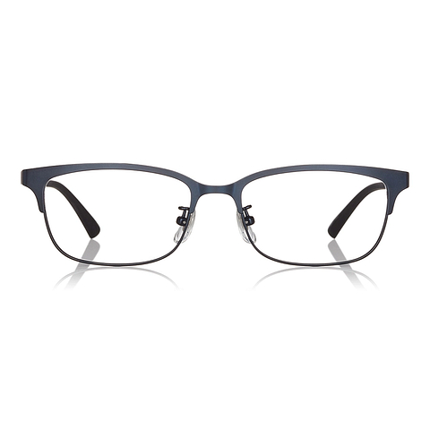 OWNDAYS | ESSENTIAL Navy Blue Full Rim Rectangle left side