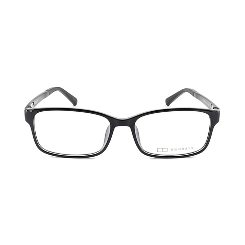 OWNDAYS | ESSENTIAL Black Full Rim Rectangle left side
