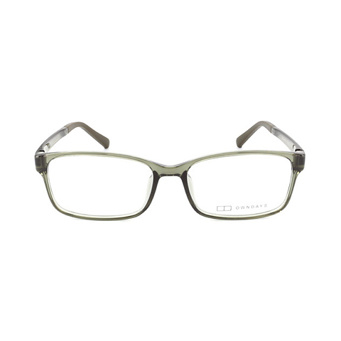 OWNDAYS | ESSENTIAL Tan Brown Full Rim Rectangle left side
