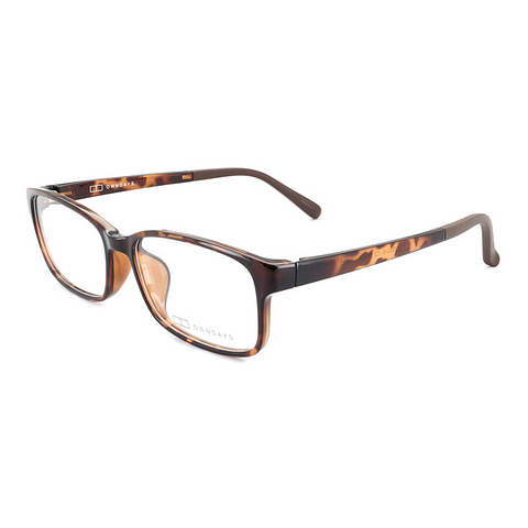 OWNDAYS | ESSENTIAL Light Brown Full Rim Rectangle right side