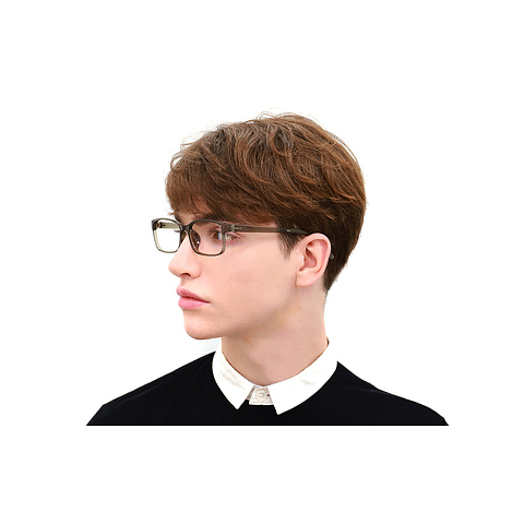 OWNDAYS | ESSENTIAL Light Brown Full Rim Rectangle left side