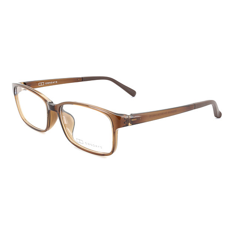 OWNDAYS | ESSENTIAL Light Brown Full Rim Rectangle right side