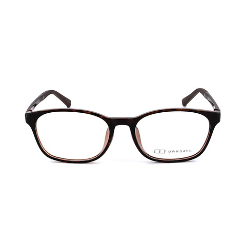 OWNDAYS | ESSENTIAL Light Brown Full Rim Boston left side