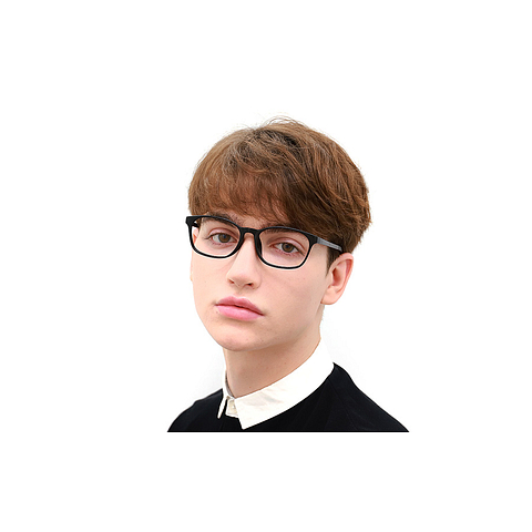 OWNDAYS | ESSENTIAL Light Brown Full Rim Boston right side