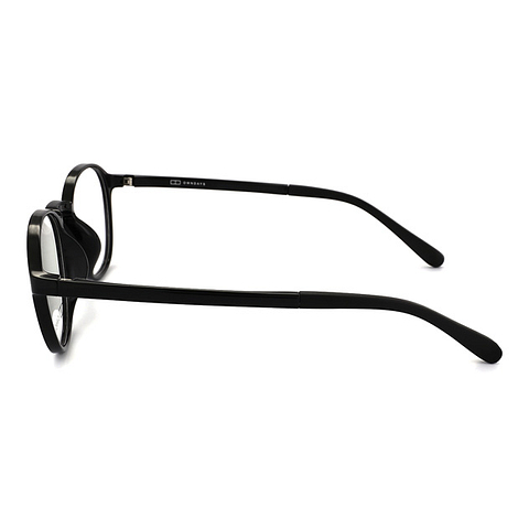 OWNDAYS | ESSENTIAL Black Full Rim Boston left side