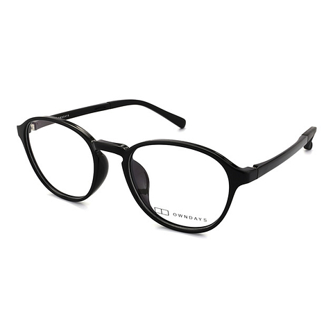 OWNDAYS | ESSENTIAL Black Full Rim Boston right side
