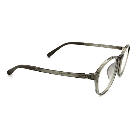 OWNDAYS | ESSENTIAL Crystal Transparent Full Rim Boston right side