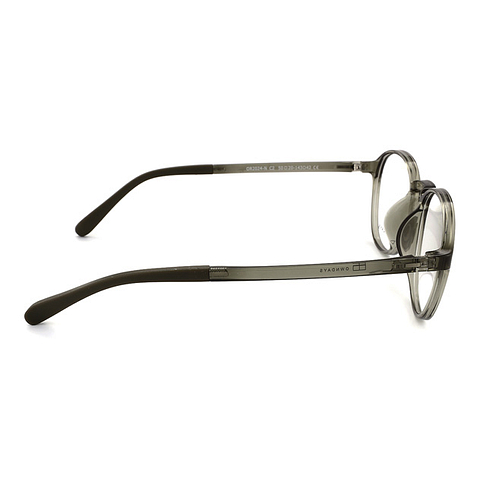 OWNDAYS | ESSENTIAL Crystal Transparent Full Rim Boston left side