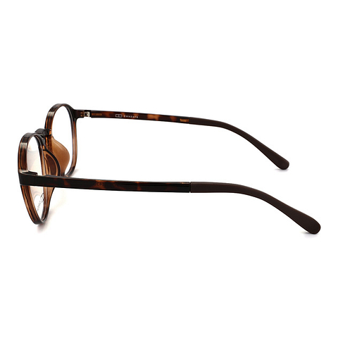 OWNDAYS | ESSENTIAL Light Brown Full Rim Boston left side