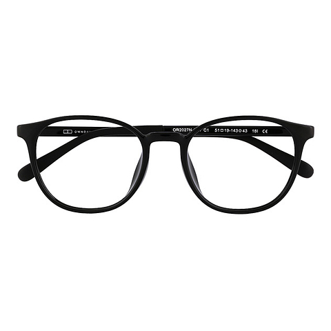OWNDAYS | ESSENTIAL Black Full Rim Boston right side