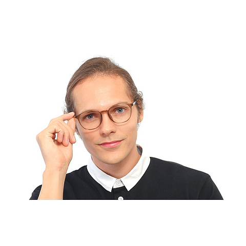 OWNDAYS | ESSENTIAL Black Full Rim Boston left side