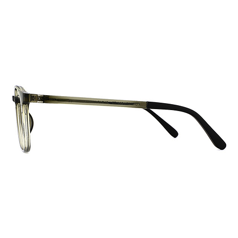 OWNDAYS | ESSENTIAL Light Gray Full Rim Boston left side